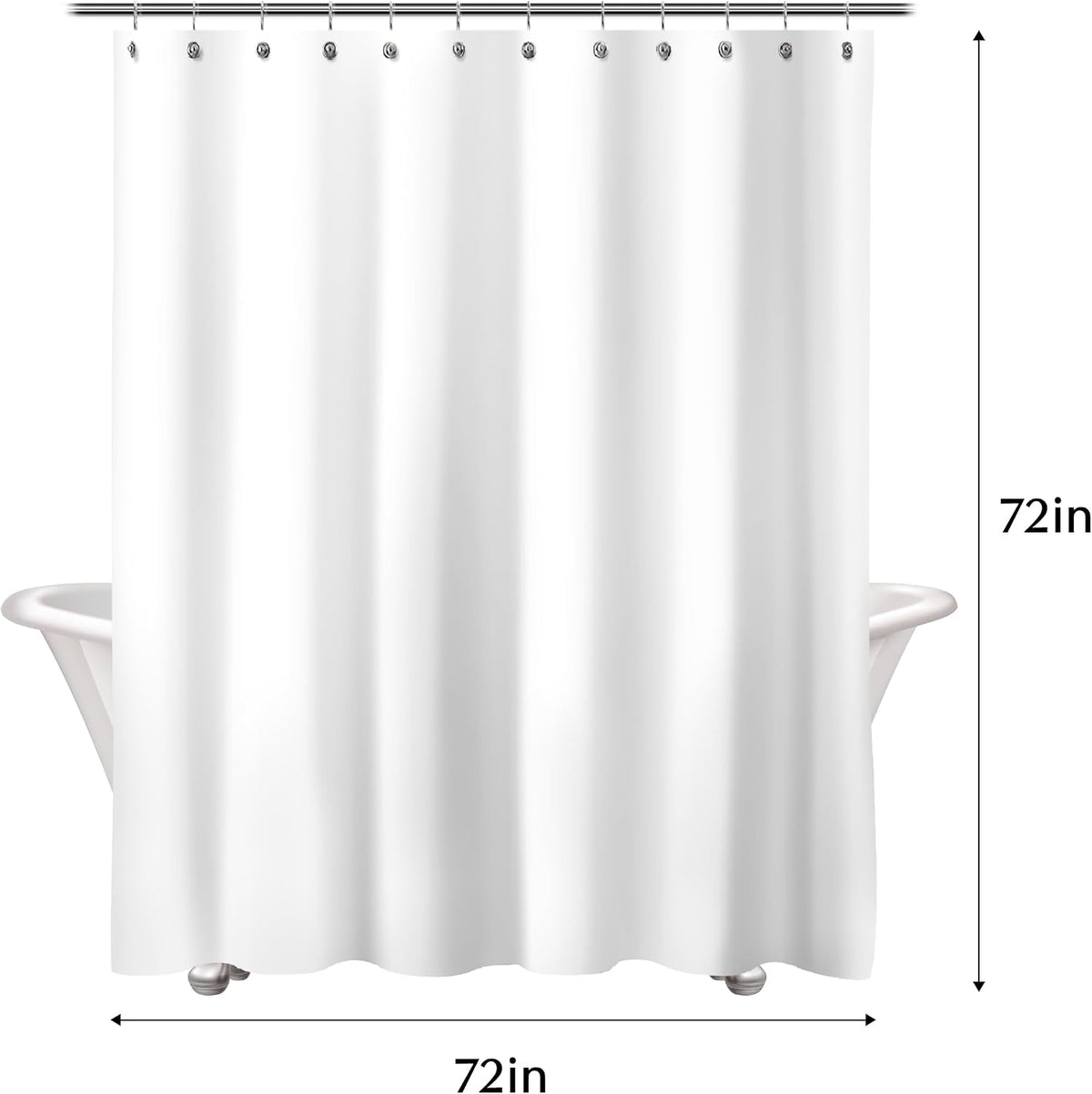 Abstract Beach Shower Curtain, Blue Seashore Ocean Shower Curtains for Modern Bathroom Decor, Coastal Sea Waves Bathroom Curtains, 72x72