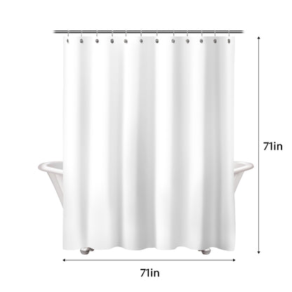Sunlit Design 36 x 72 Inches Ombre Blue Small Stall Shower Curtain RV Half Size Narrow Bathroom Curtains Contemporary Geometric Fabric Bathroom Decor
