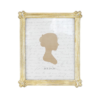 Sunlit Small Vintage Picture Frame 2.5x3.5 Inch, Antique Mini Photo Frames with Glass Front, Luxury Wallet Size Picture Frames, Photo Display Tabletop Wall Hanging Gift Ideas, Slivery Light Gold