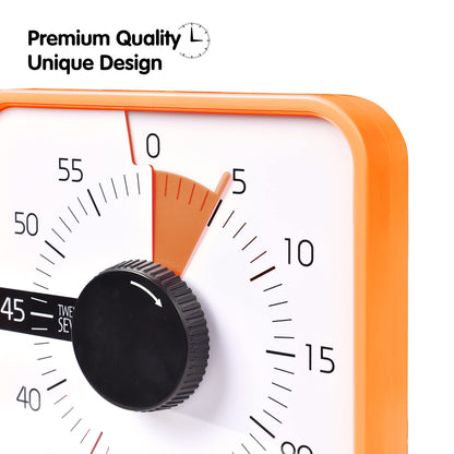 TWENTY5 SEVEN Countdown Timer 7.5 inch; 60 Minute 1 Hour Visual Timer – Classroom Teaching Tool Office Meeting, Mechanical Countdown Clock for Kids Exam Time Management Magnetic, Sky Blue