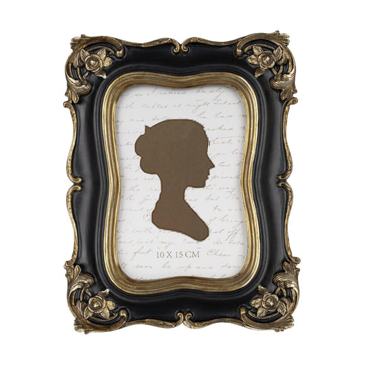 Sunlit Vintage Small Picture Frame 2.5x3.5 Inch, Antique Mini Polaroid Photo Frames with Glass Front, Luxury Wallet Size Picture Frames, Tiny Photo Frames Display Tabletop Wall Hanging Gift Ideas, Gold