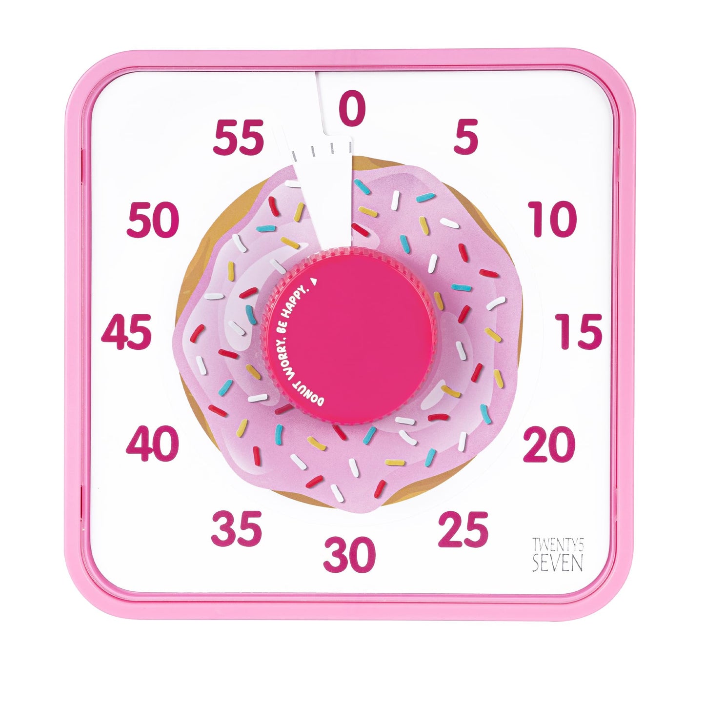 TWENTY5 SEVEN Countdown Timer 7.5 inch; 60 Minute 1 Hour Visual Timer – Classroom Teaching Tool Office Meeting, Mechanical Countdown Clock for Kids Exam Time Management Magnetic, Sky Blue