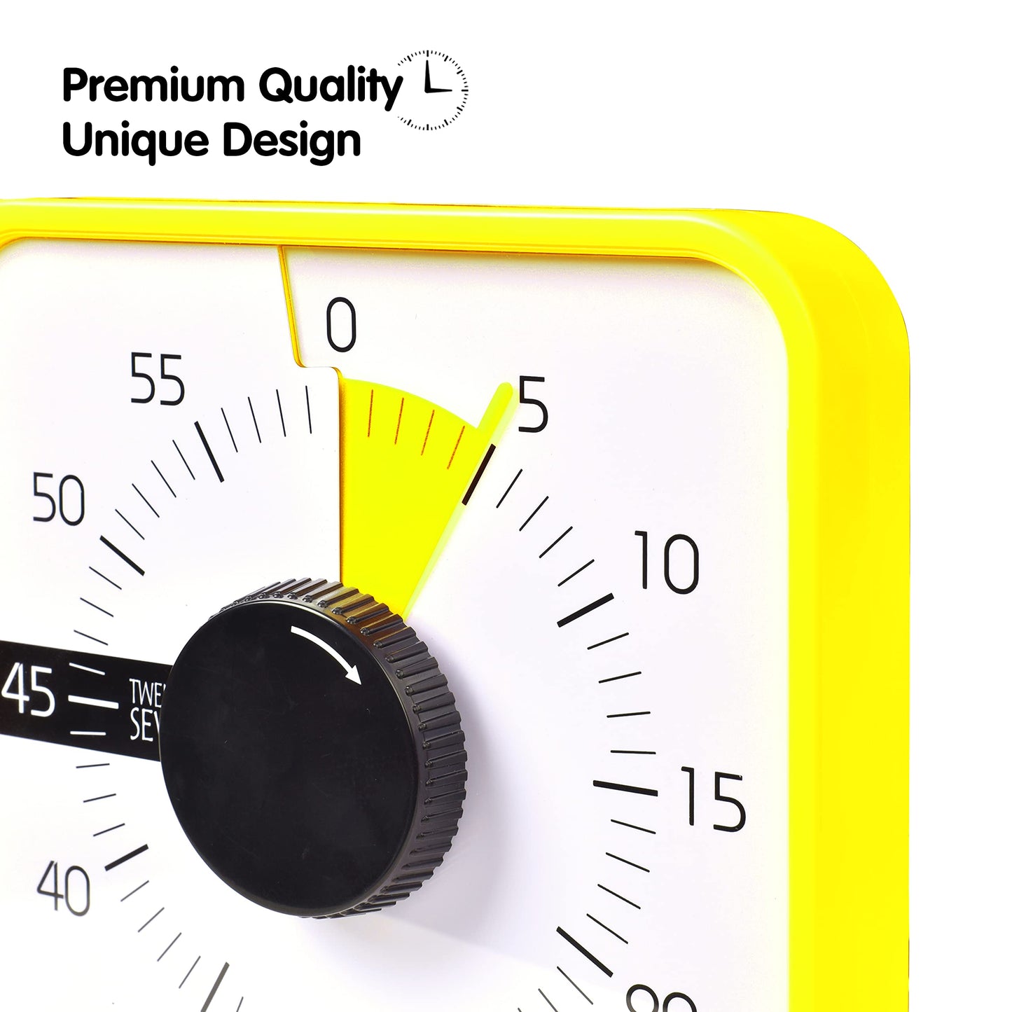 TWENTY5 SEVEN Countdown Timer 7.5 inch; 60 Minute 1 Hour Visual Timer – Classroom Teaching Tool Office Meeting, Mechanical Countdown Clock for Kids Exam Time Management Magnetic, Sky Blue