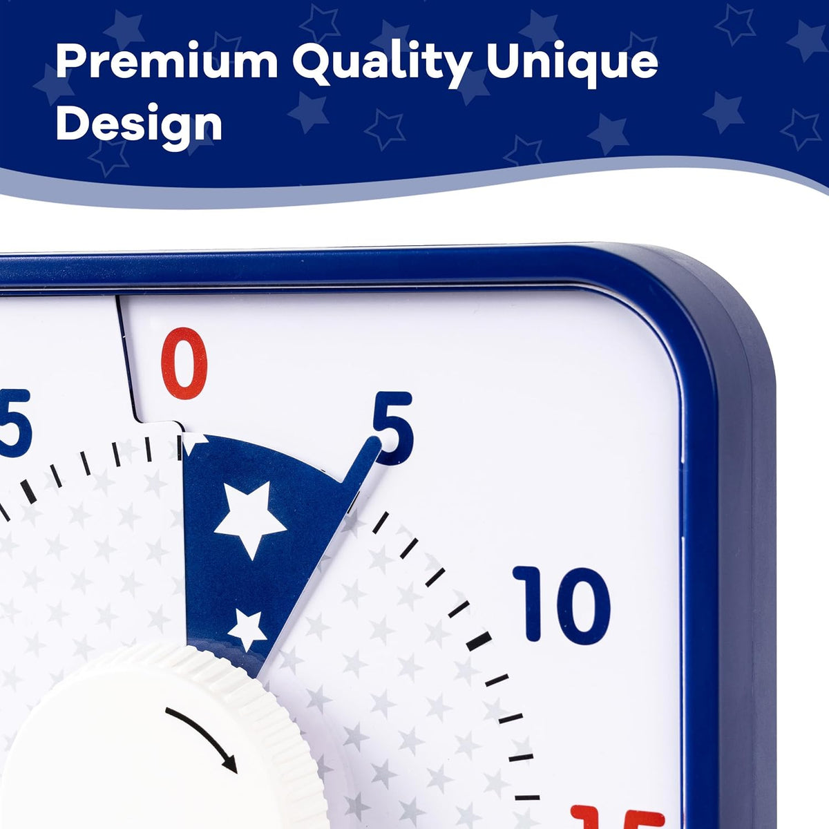 TWENTY5 SEVEN 7.5-Inch Visual Timer, Battery-Free 60-Minute Countdown Clock