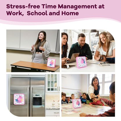TWENTY5 SEVEN Countdown Timer 7.5 inch; 60 Minute 1 Hour Visual Timer – Classroom Teaching Tool Office Meeting, Mechanical Countdown Clock for Kids Exam Time Management Magnetic, Sky Blue