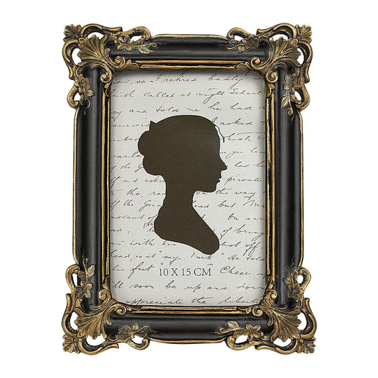 Sunlit Vintage Picture Frame 4x6 Inch, Luxury Antique Photo Frames with Glass Front, Photo Display, Tabletop Wall Hanging, Gift Ideas