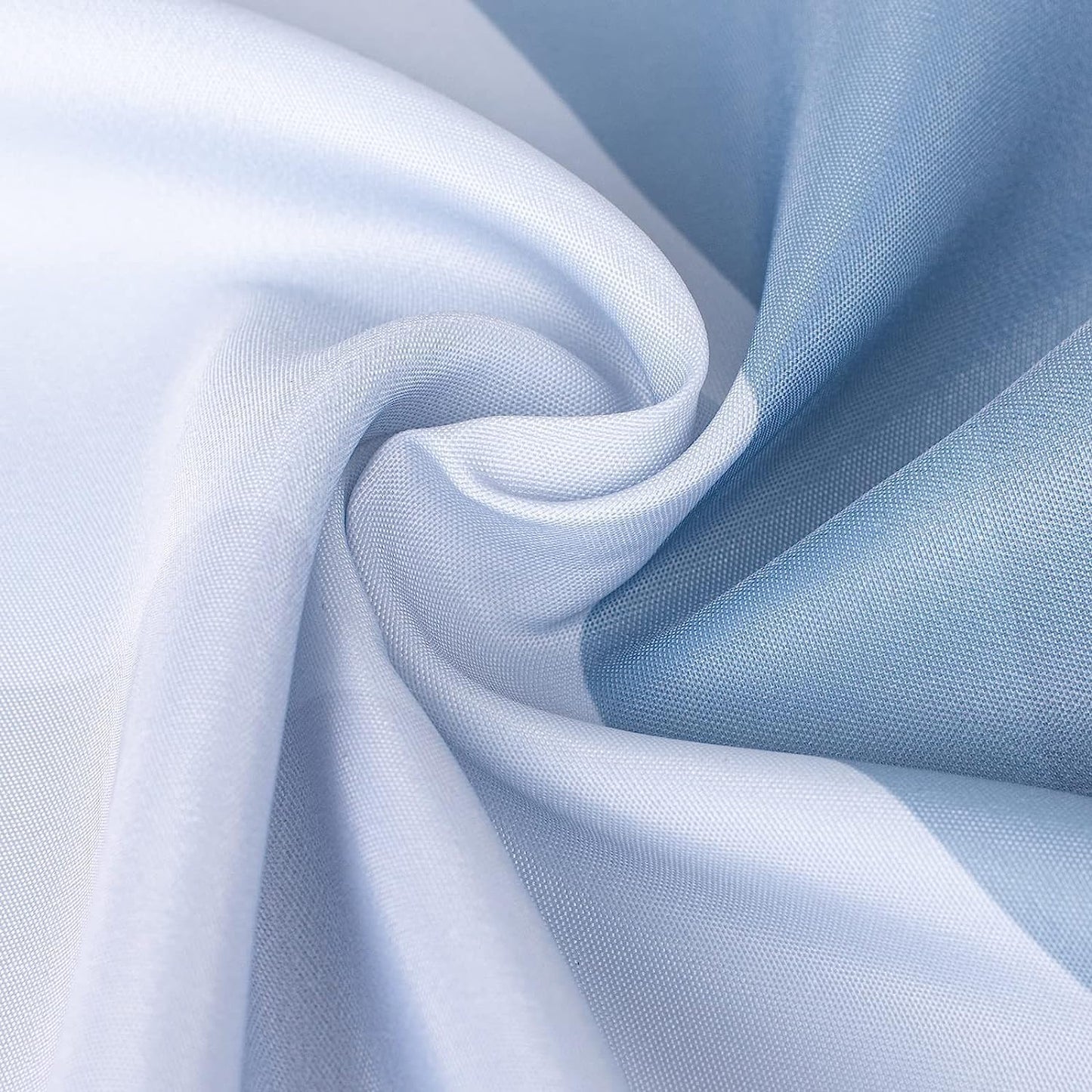 Sunlit Design 36 x 72 Inches Ombre Blue Small Stall Shower Curtain RV Half Size Narrow Bathroom Curtains Contemporary Geometric Fabric Bathroom Decor