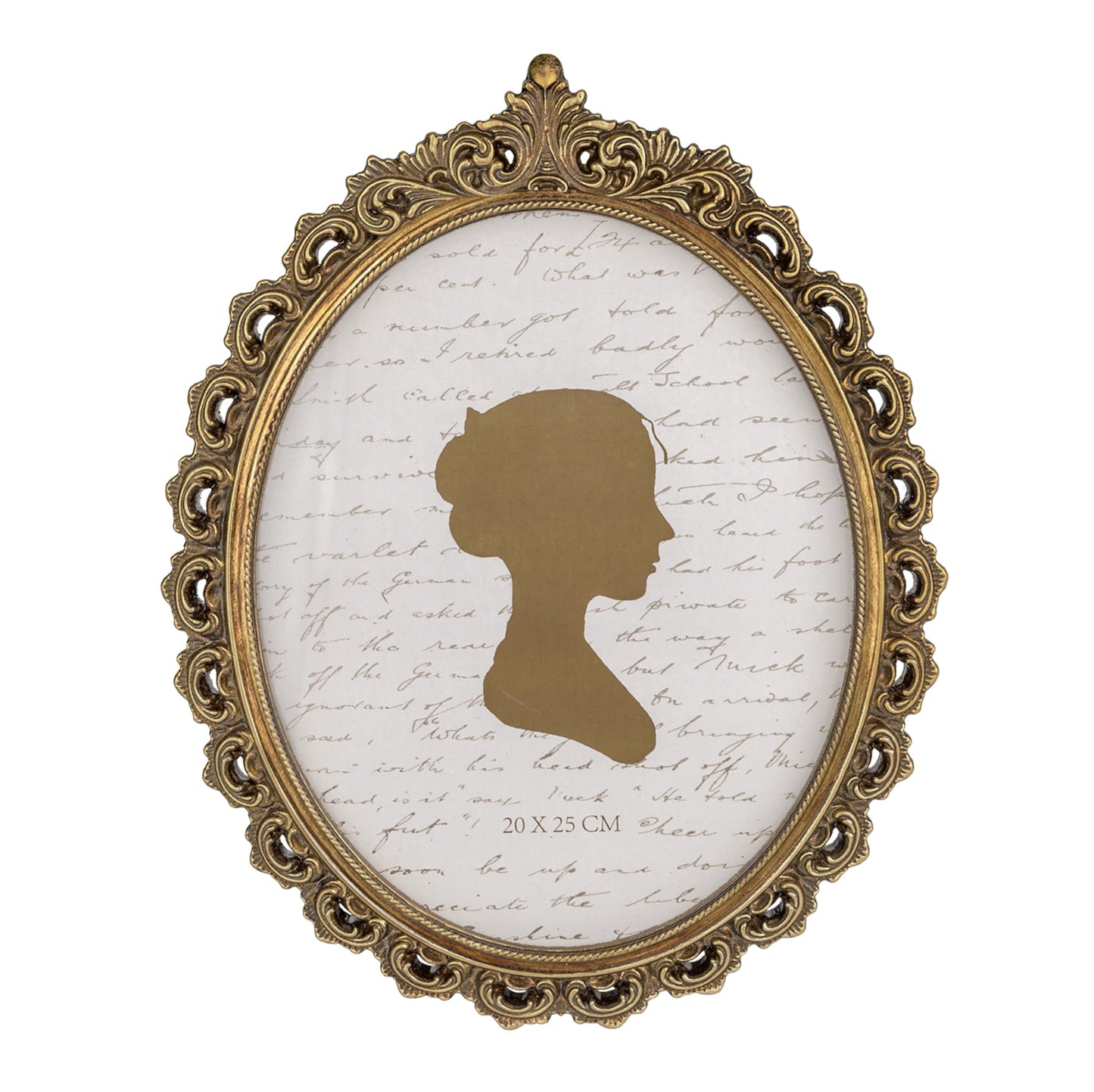 Sunlit Vintage Picture Frame 4x6 Inch, Oval Antique Photo Frames with Glass Front, Luxury Photo Display, Tabletop Wall Hanging, Gift Ideas, White