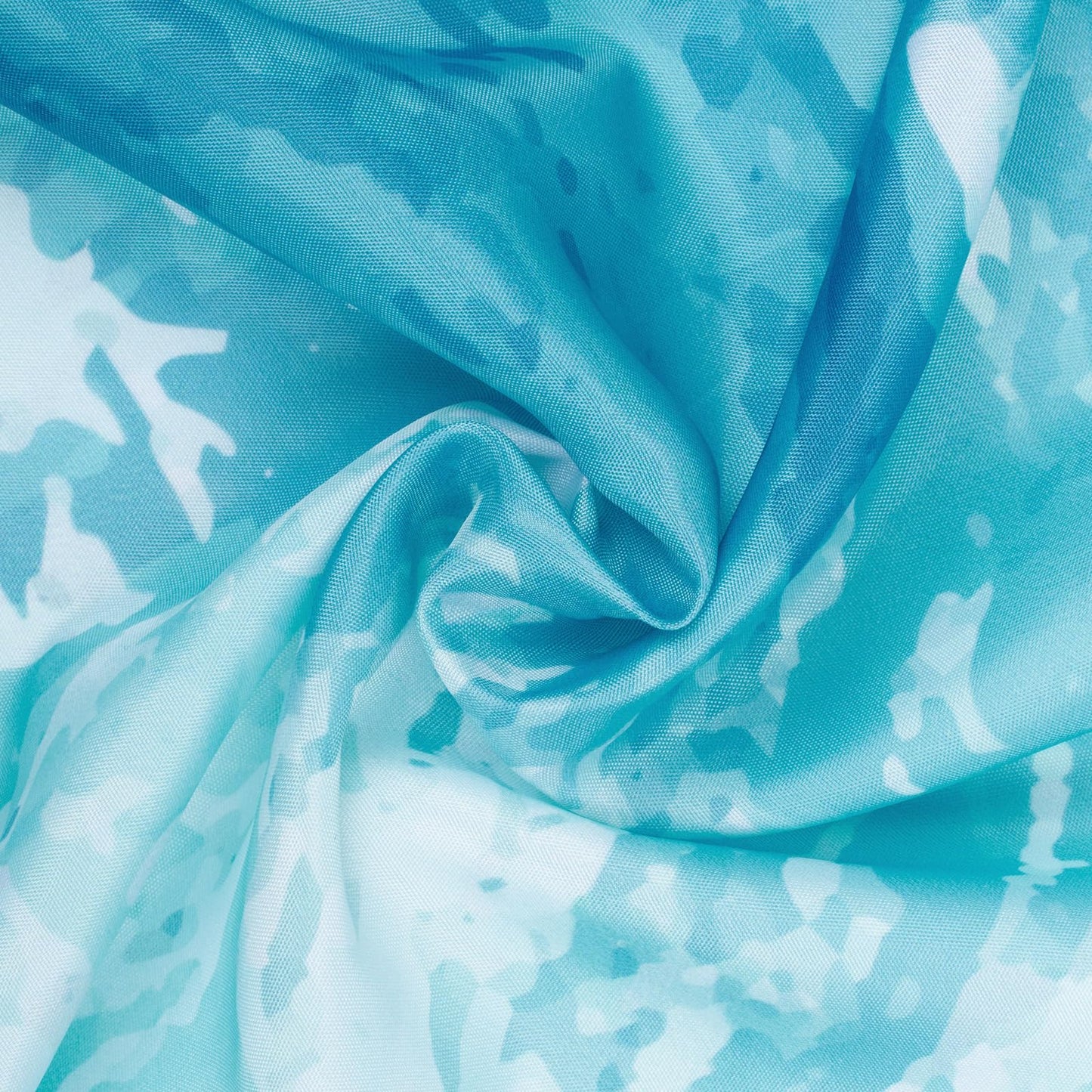 Sunlit Wave Shower Curtain, Ombre Blue and Green Ocean Theme Shower Curtain for Bathroom Modern Decor Waterproof Tapestry, 71x71 Inch