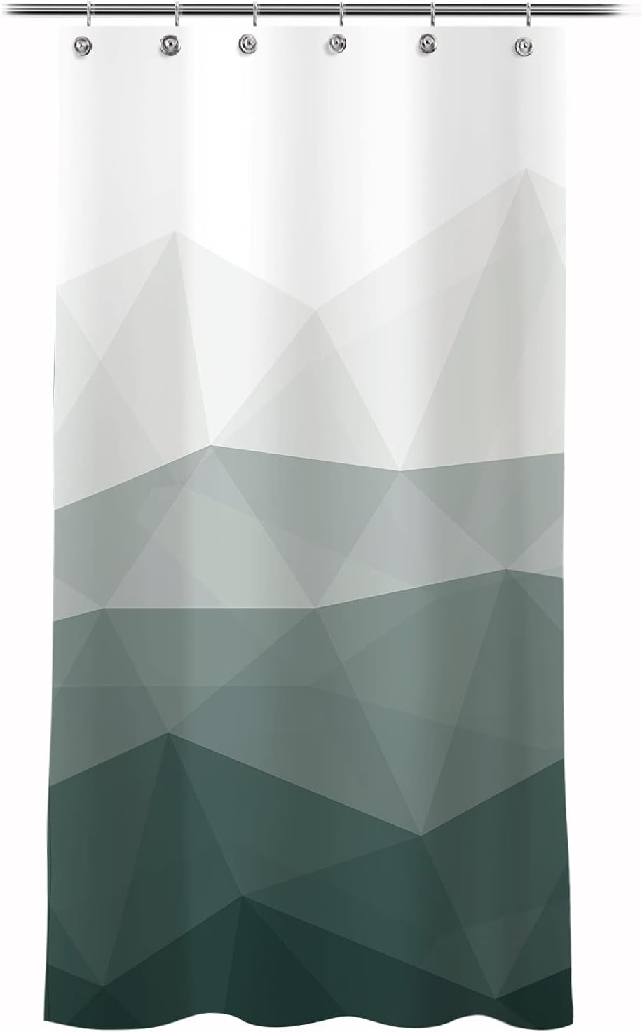 Sunlit Designer Popular Shower Curtain, Ombre Blue Fabric Contemporary Shower Curtains for Bathroom Décor